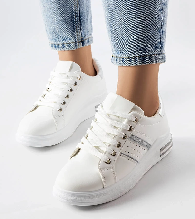 Adidași cu platformă albă de Lanoie