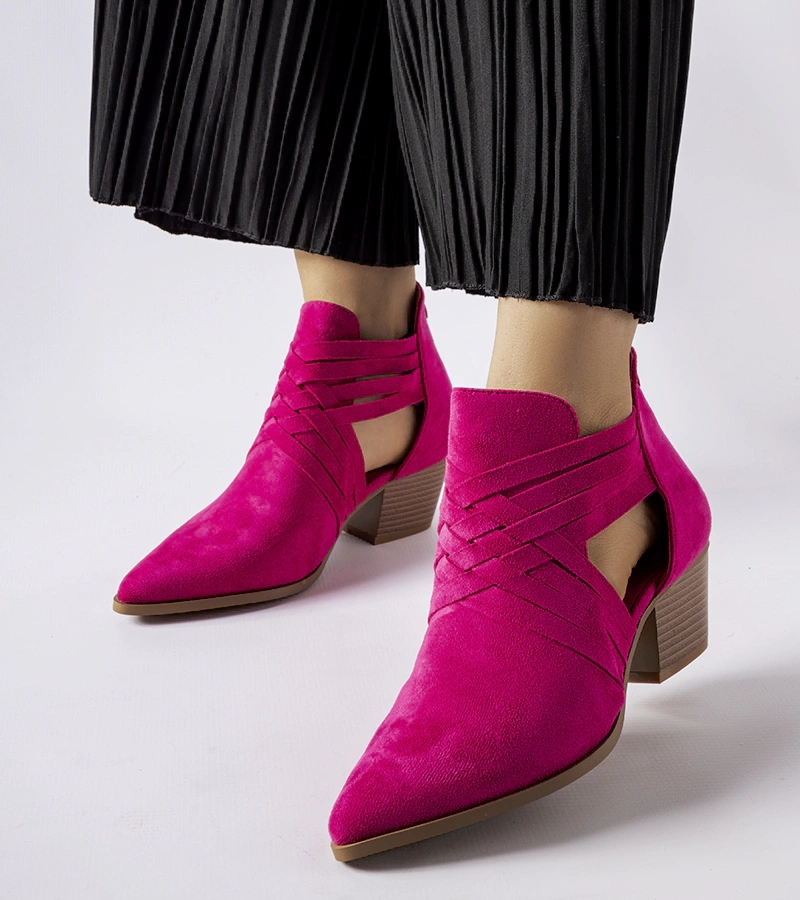 Cizme stiletto roz Quraishi