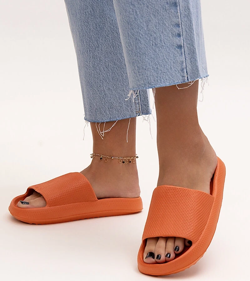 Șlapi portocalii de spumă Gardne