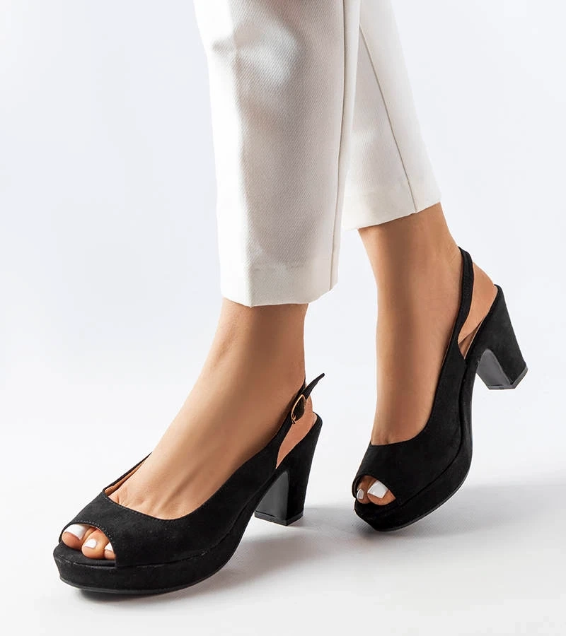 Sandale stiletto Dionne negre