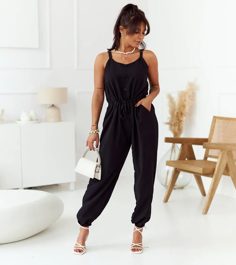 Salopeta elegantă Isar pentru femei de culoare neagră