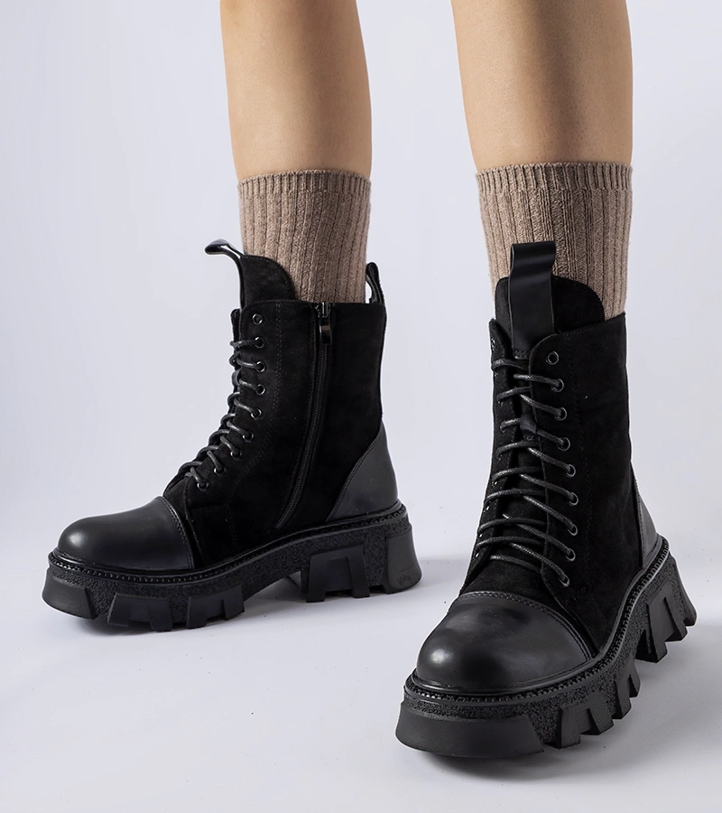 Cizme de iarnă căptușite negre Chatham