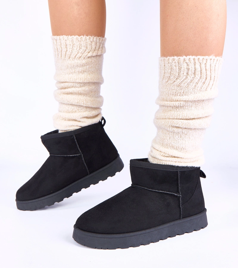 Cizme de zăpadă negre îmblănite Roelle