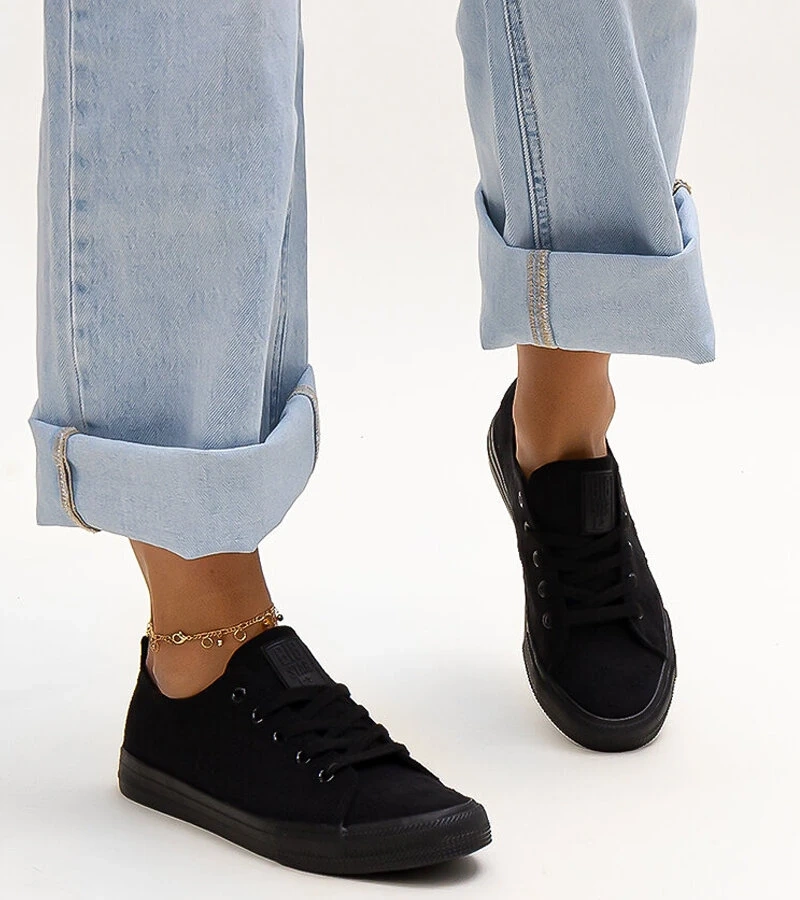 Adidași de material negru Big Star LL274226