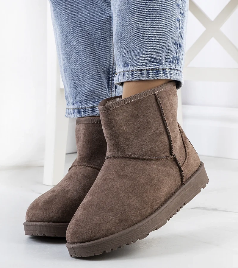 Cizme de zăpadă maro pentru femei Nanna