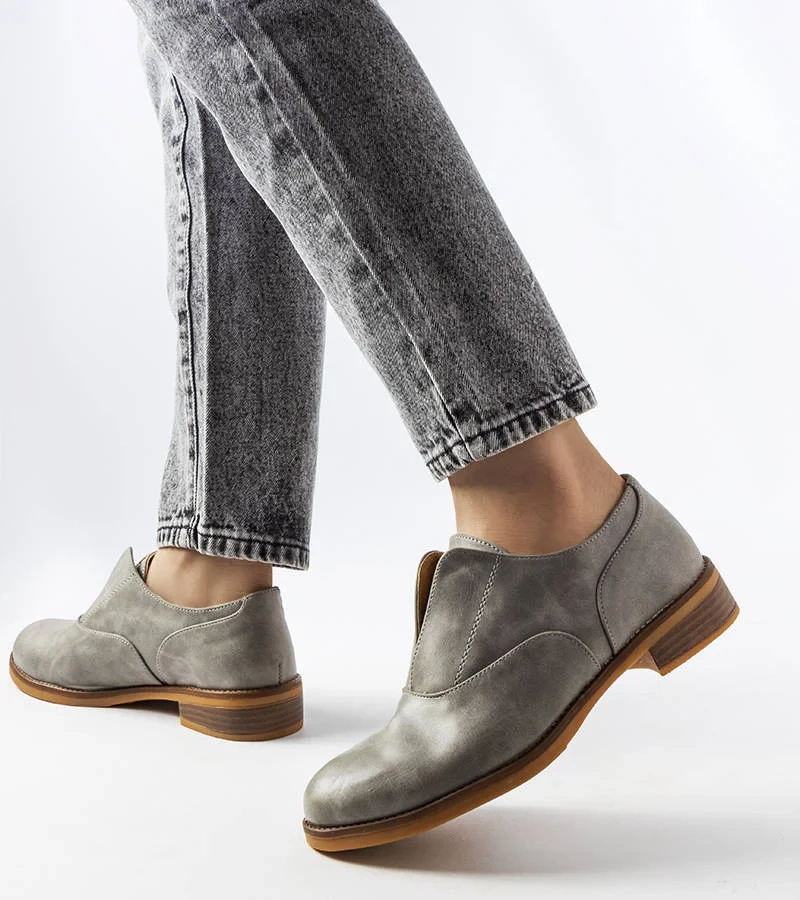 Pantofi de jumătate de încălțăminte din piele ecologică Grey Burdett