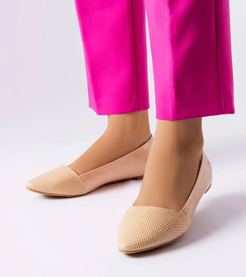 Balerini eleganți bej Riel