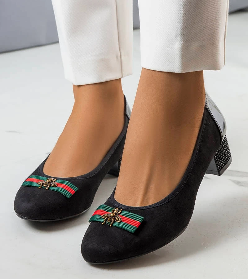 Pantofi negri Manelia