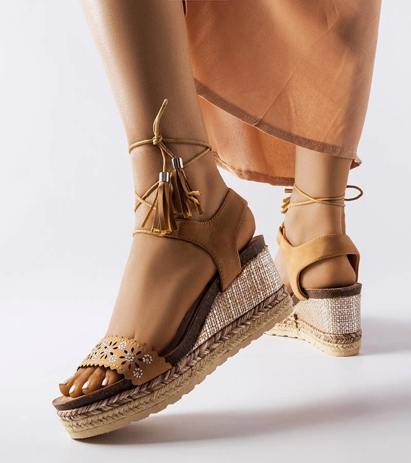 Espadrile Caramel Tahoe pe tocuri