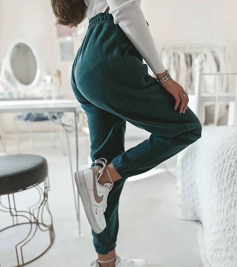 Pantaloni de trening izolat Green Cozy