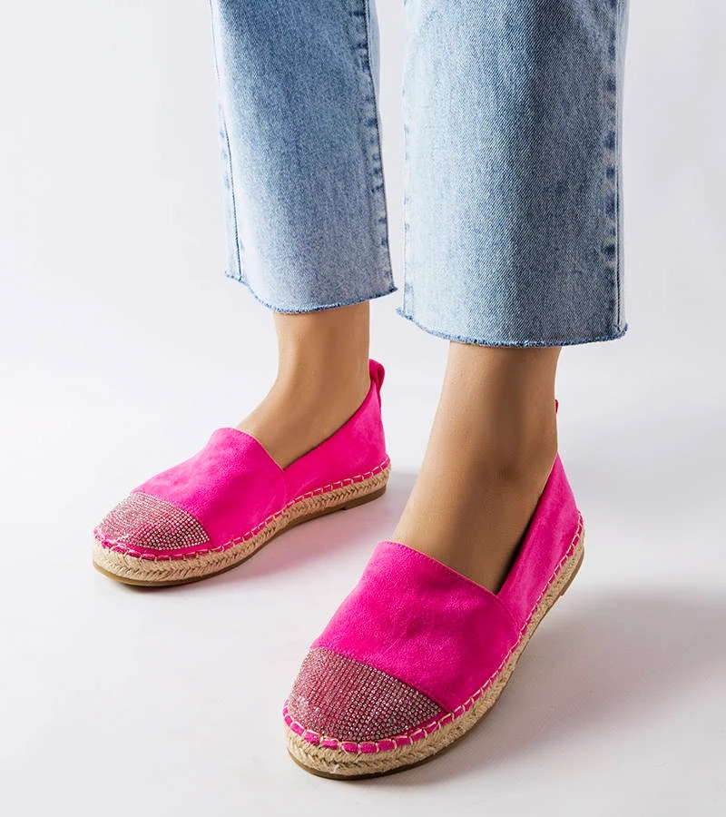 Espadrile cu platformă roz de Magali