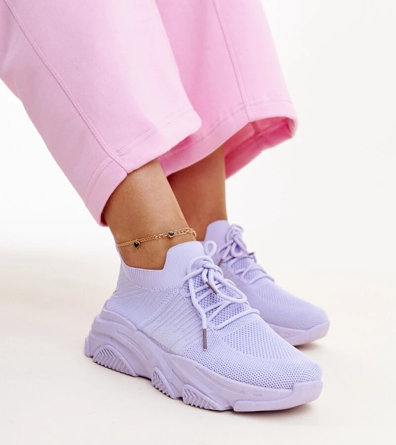 Adidași mov cu talpă masivă Kassi