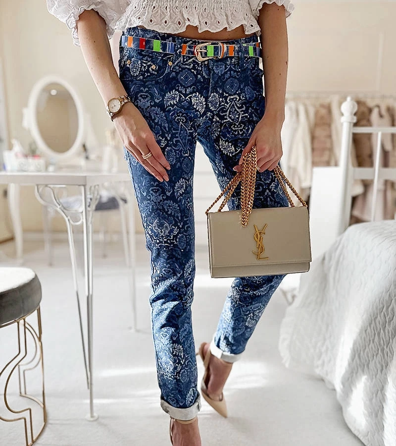 Pantaloni tubulari din denim pentru femei Galia