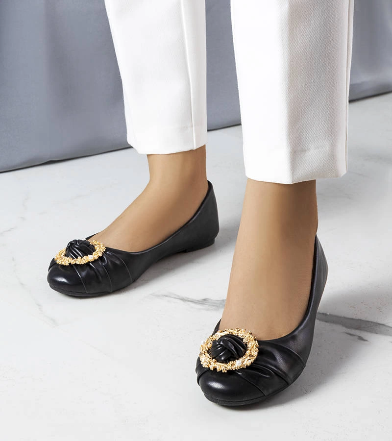 Balerini negri împletiți cu fundiță Judith