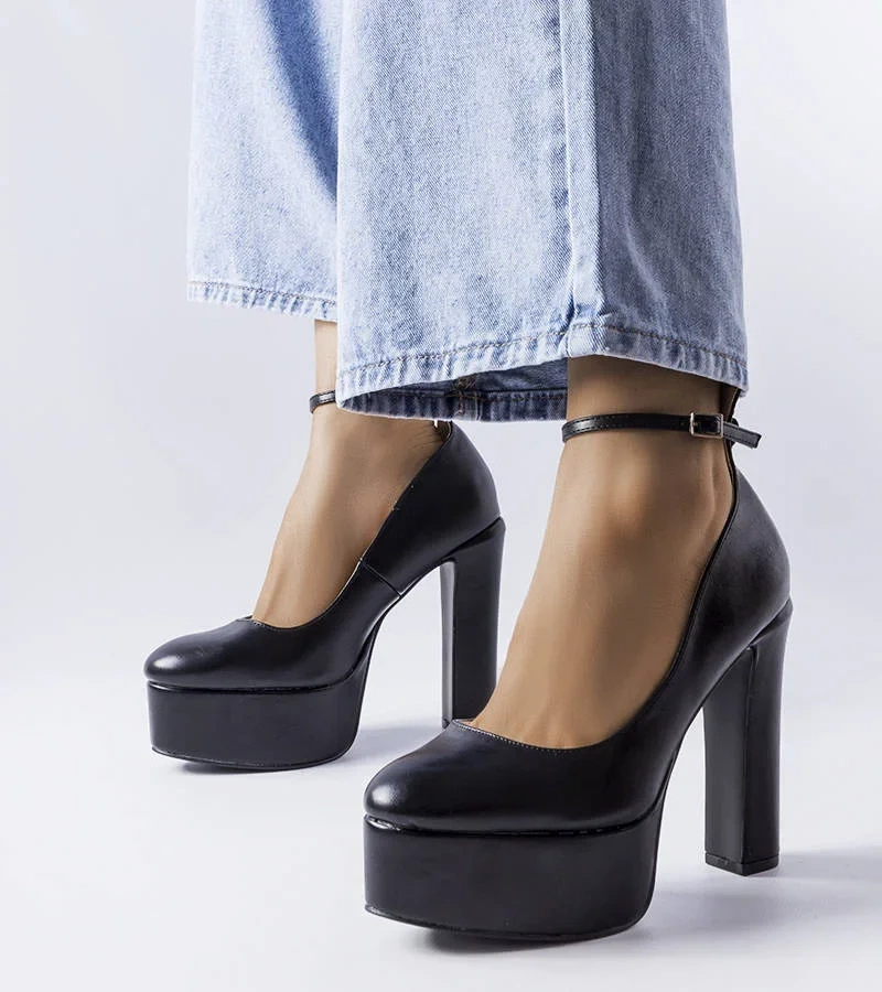 Pantofi cu toc înalt Hervé negru