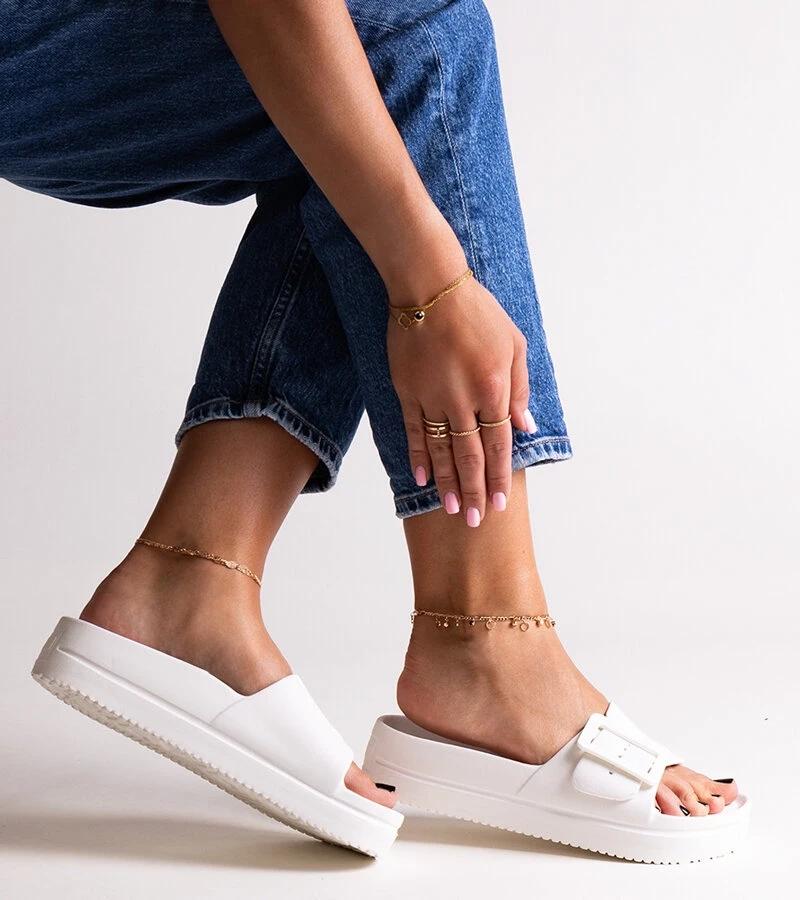 Papuci albi Big Star NN274A661