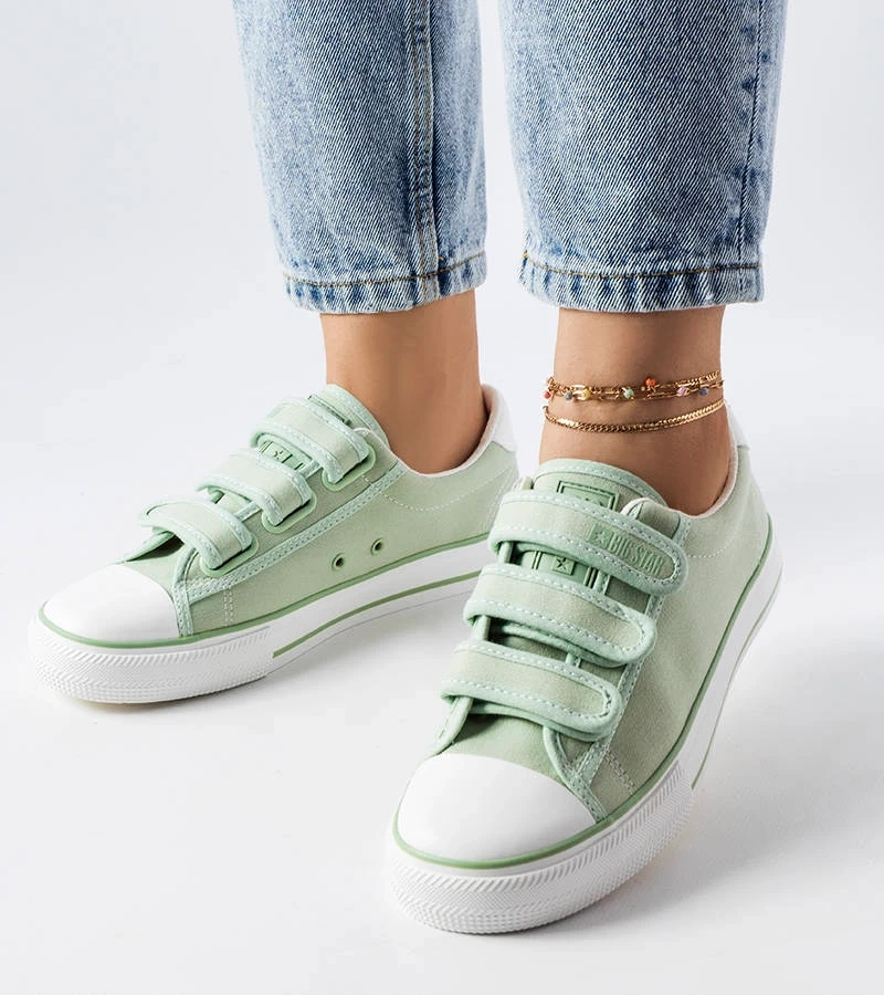 Pantofi de sport cu velcro verzi Big Star LL274A202