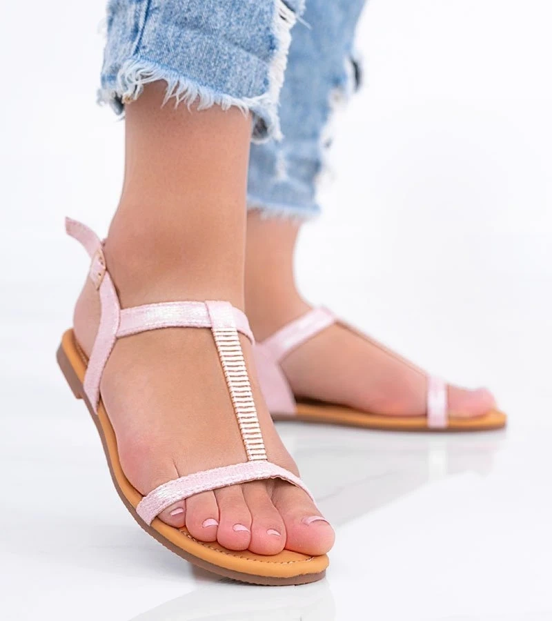 Sandale roz holografice pentru femei Igi