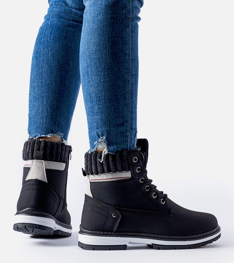 Workeri negri matlasați căptușiți Fernando