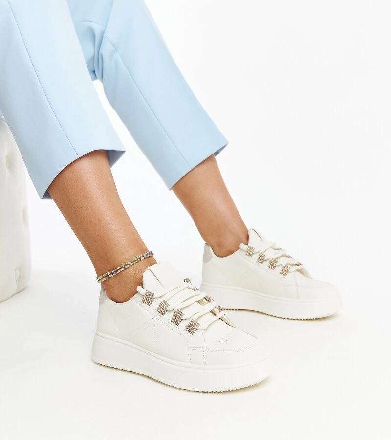 Adidași bej cu talpă groasă Walida