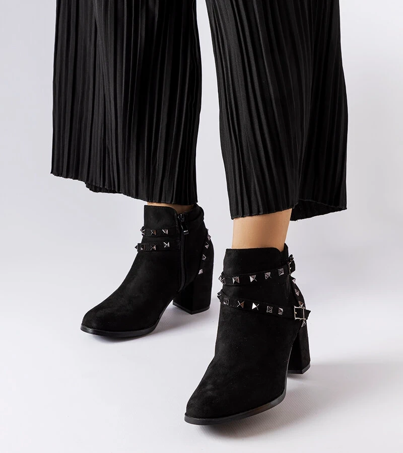 Cizme stiletto negre Irma