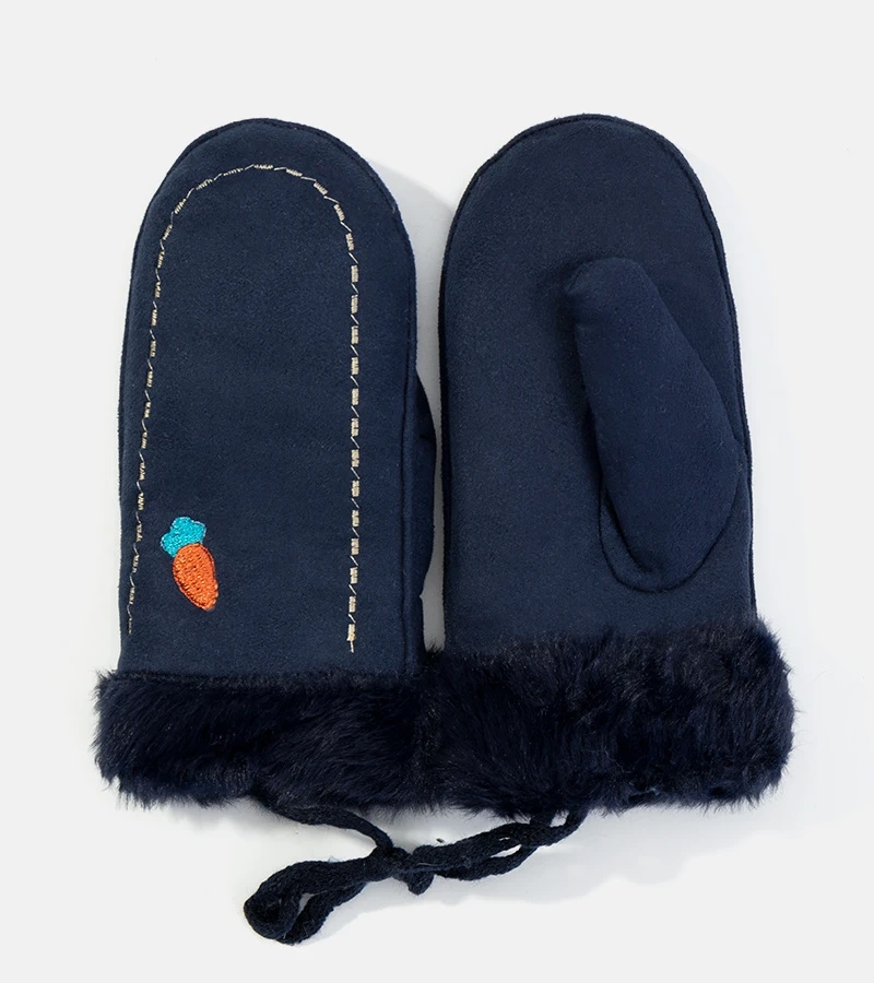 Mănuși pentru copii Carrot albastru marin