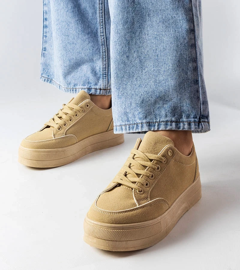 Adidași cu platformă bej de Amathymes