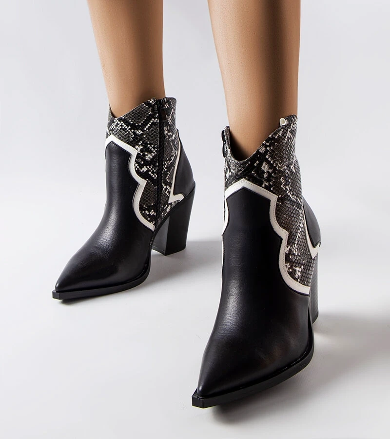 Cizme stiletto negre Ezinet