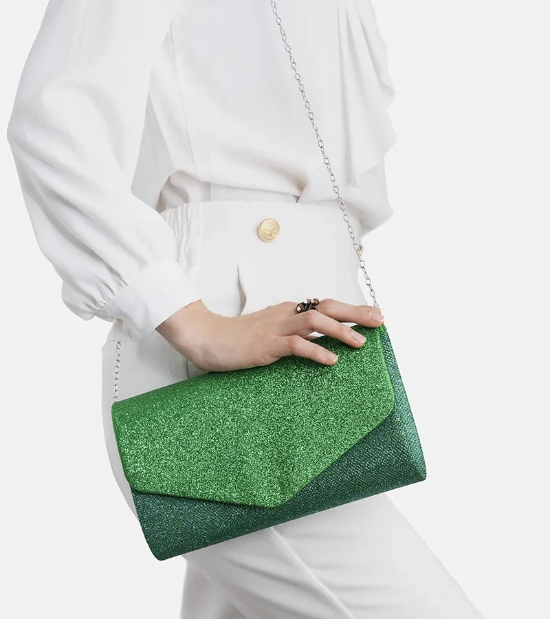 Geantă plic verde Sepi