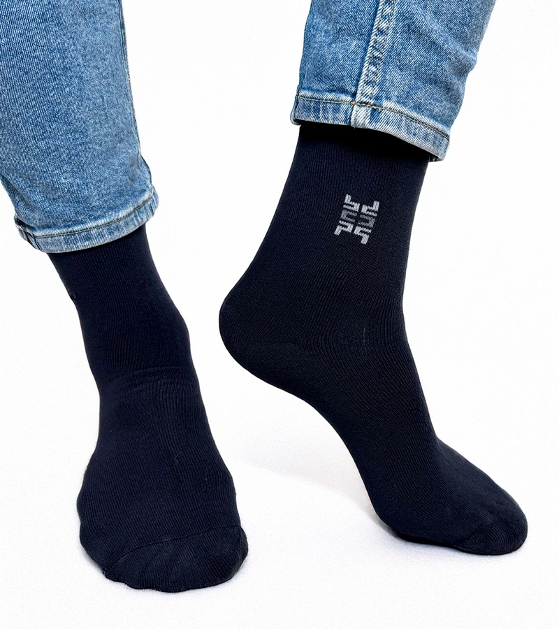 Șosete calde alb-negru Sella