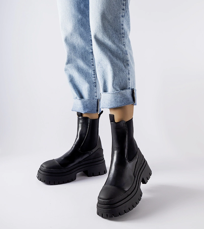 Cizme negre cu barete solide Wexford