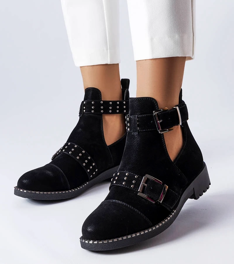 Cizme cu decupaj Gauthier negre