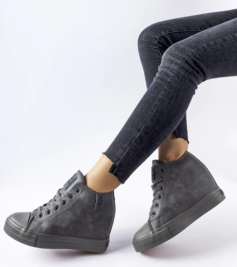 Tenisii gri cu platformă BIG STAR MM274005