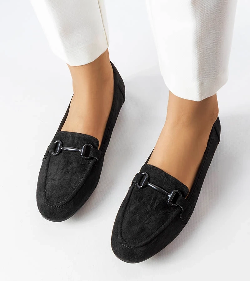 Mocasini negri pentru femei Hinkle