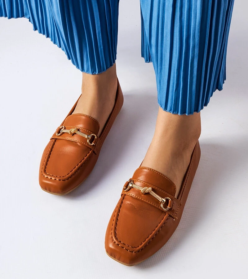 Mocasini decorativi maro de Docherty