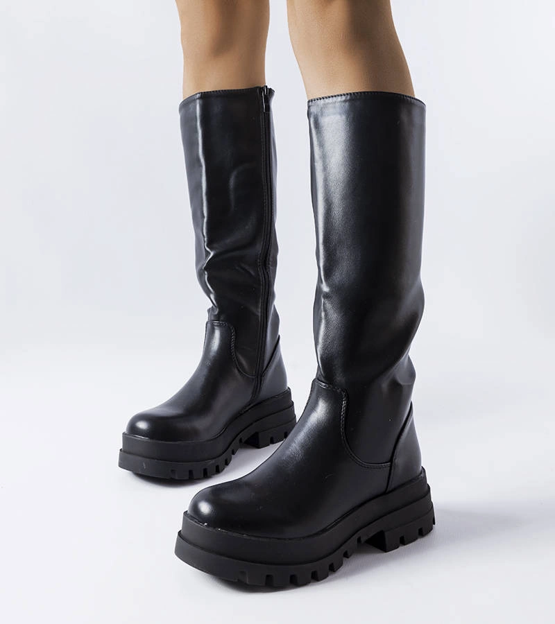 Cizme izolate negre Stanis