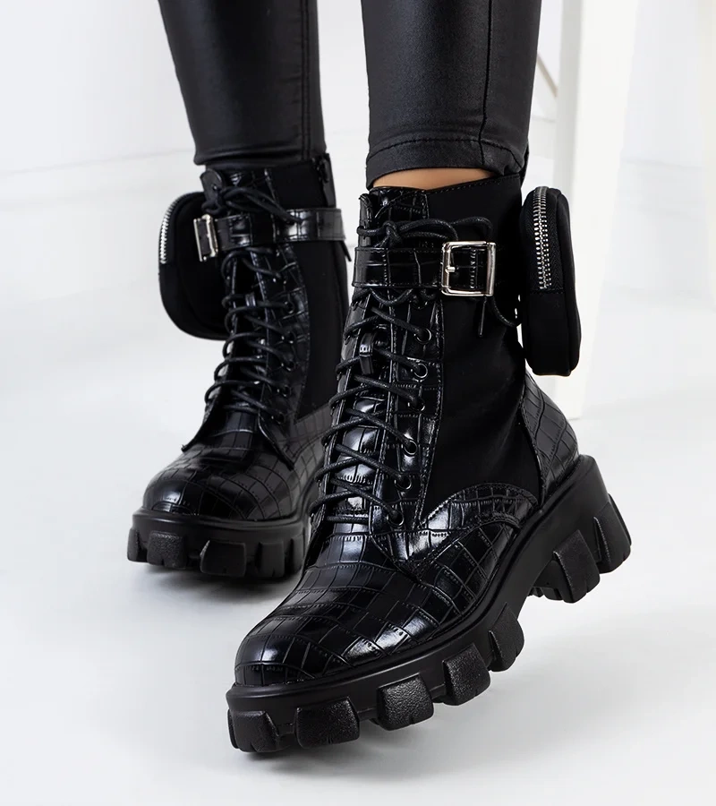 Adamson cizme sacou negru