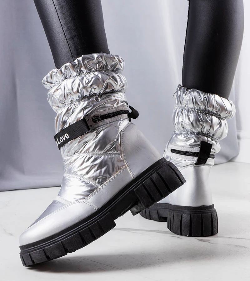 Cizme de zăpadă de argint de LoveXsnow