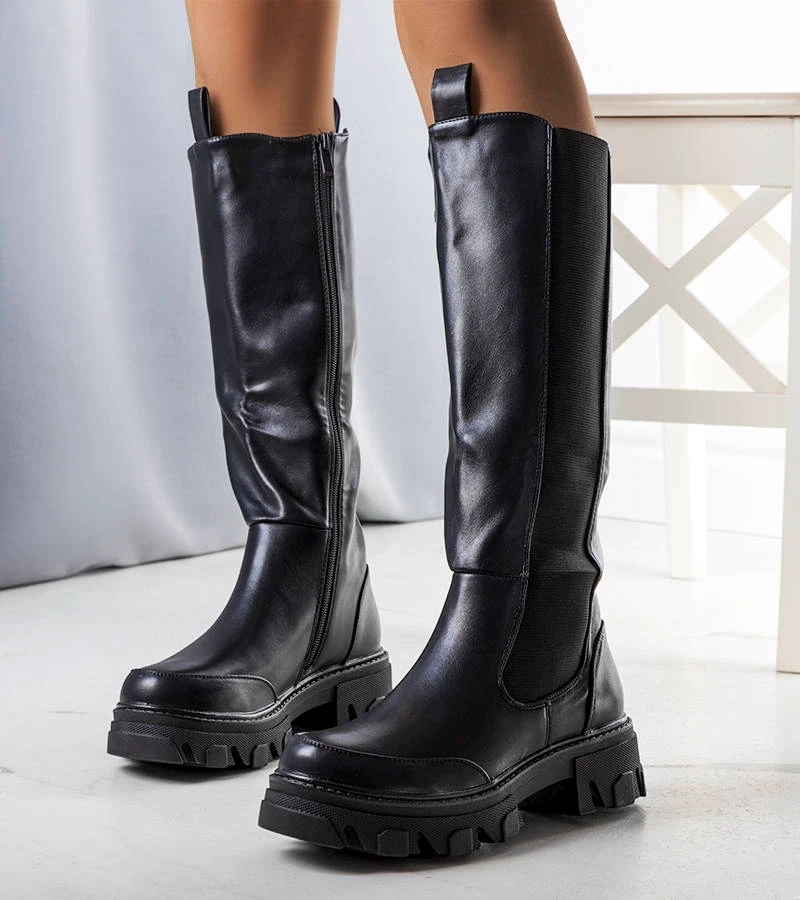 Cizme izolate Mikkel negre