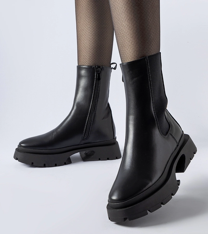 Bocanci negri căptușiți Mombello