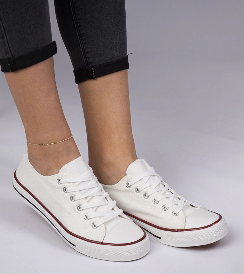 Pantofi sport clasici albi pentru femei Menfis