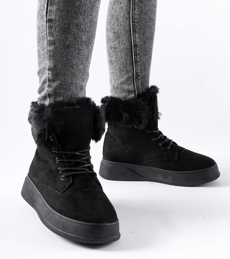 Bocanci negri cu platformă Oliverio