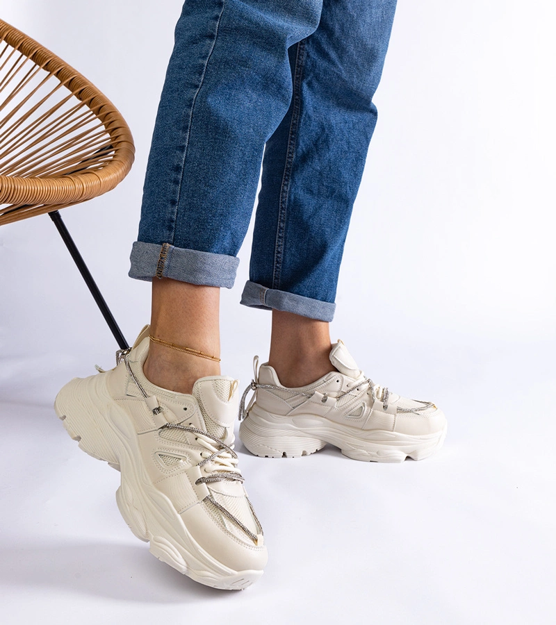 Adidași sport bej pentru femei Ivett