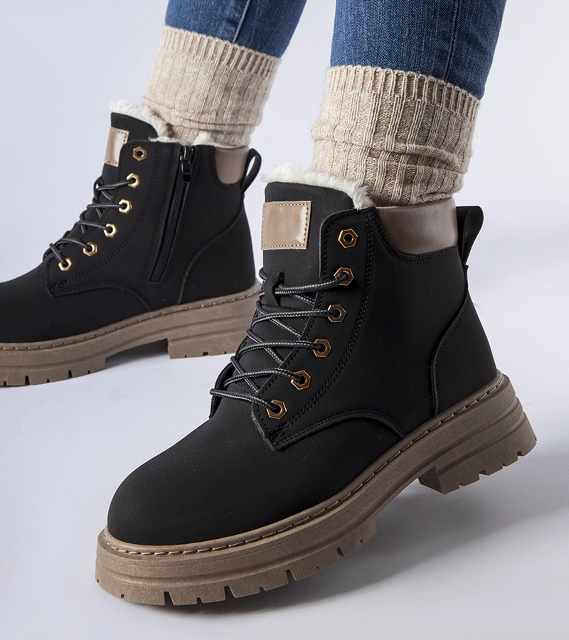 Cizme negre călduroase Mcwhorter