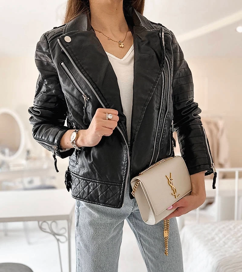 Jachetă neagră ramoneson Davignon