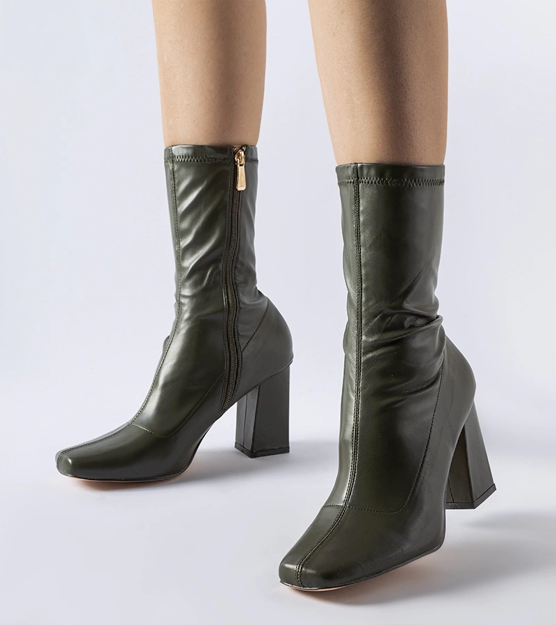 Cizme verzi cu toc Upland