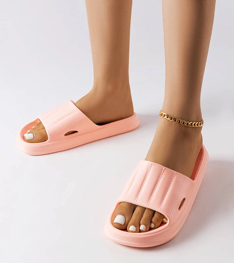 Flip-flops Pinette din spumă roz