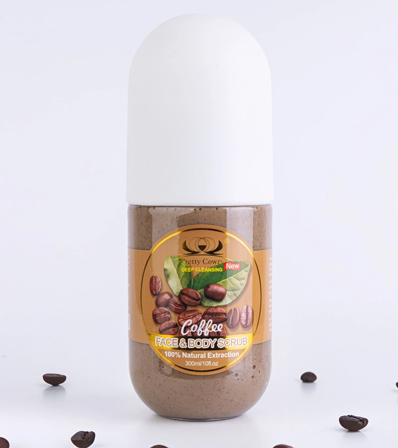 Exfoliant facial și corporal cu cafea Pretty Cowry 300 ml
