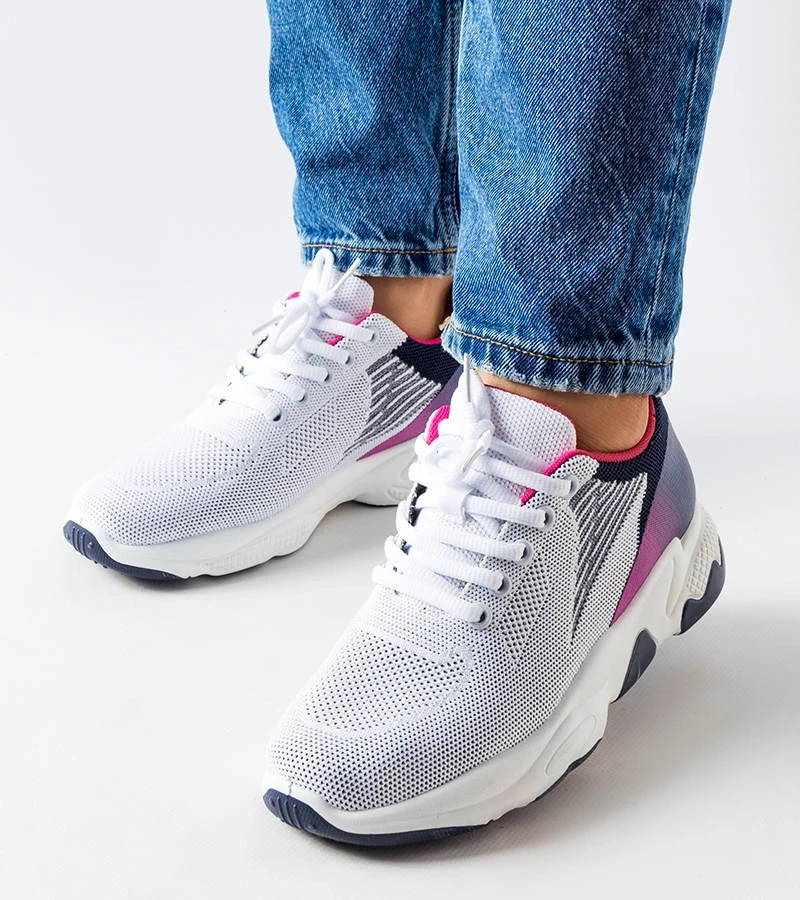 Adidași sport Galatee albi și albastru marin Galatee