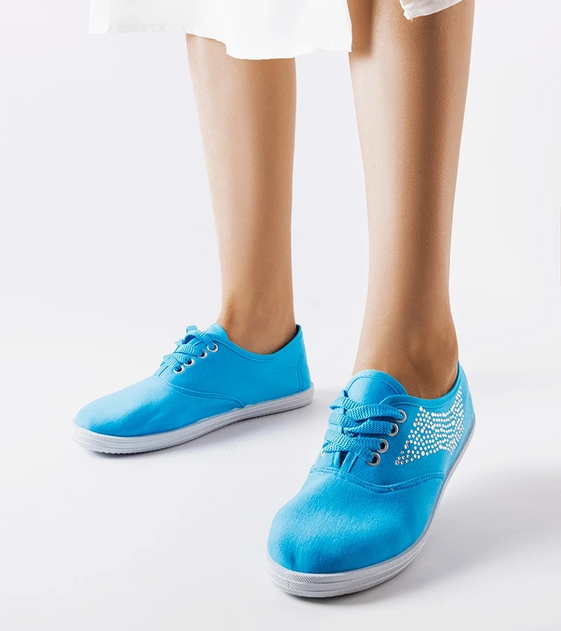 Godfrey pantofi de sport cu zirconiu albastru